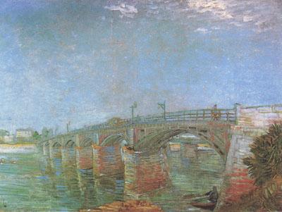 Vincent Van Gogh The Seine Bridge at Asnieres (nn04) Norge oil painting art